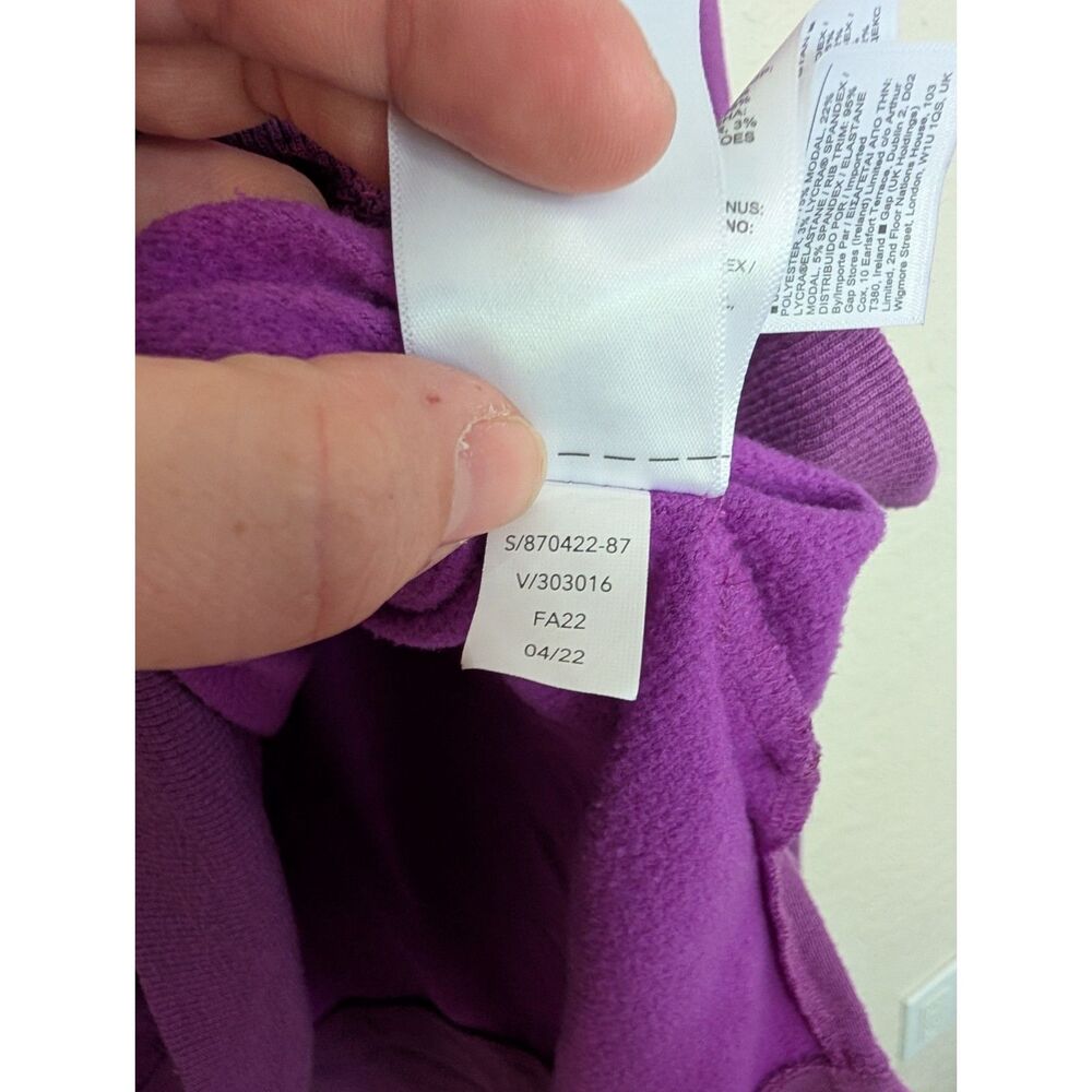 Athleta Coaster Luxe Recover Sweatshirt Eggplant Purple Pullover Medium M - Picture 8 of 8